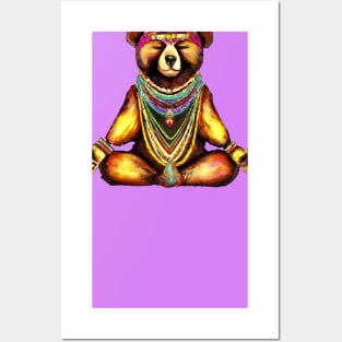 Yoga Bear Posters and Art